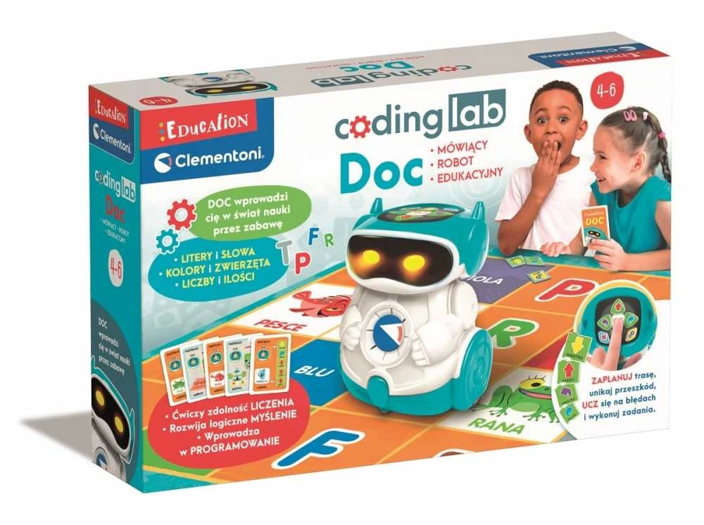 DOC - mokomasis robotas, skirtas mokytis programuoti - Clementoni 50730