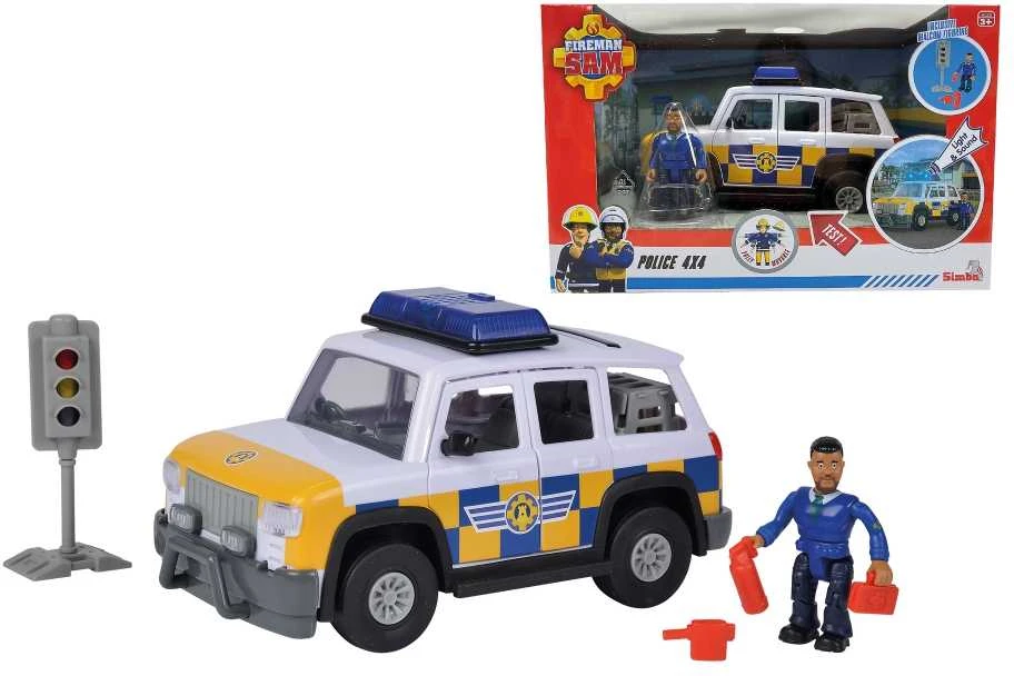 Pats „Simba“ ugniagesys Jeep policijos figūrėlė Malcolma