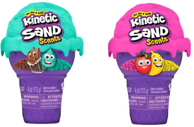 KINETIC SAND Kvepiantis kinetinis smėlis „Ledai“, 113 g