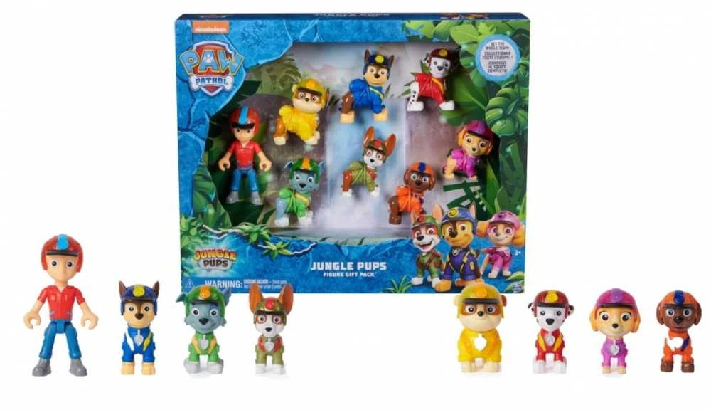 Spin Master PAW PATROL figurėlės Jungle Pups Figure dovanų pakuotė, 6068184