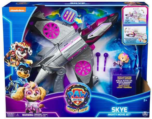 Spin Master PAW Patrol The Mighty Movie - Lėktuvas "Skyes" su garso ir šviesų efektais