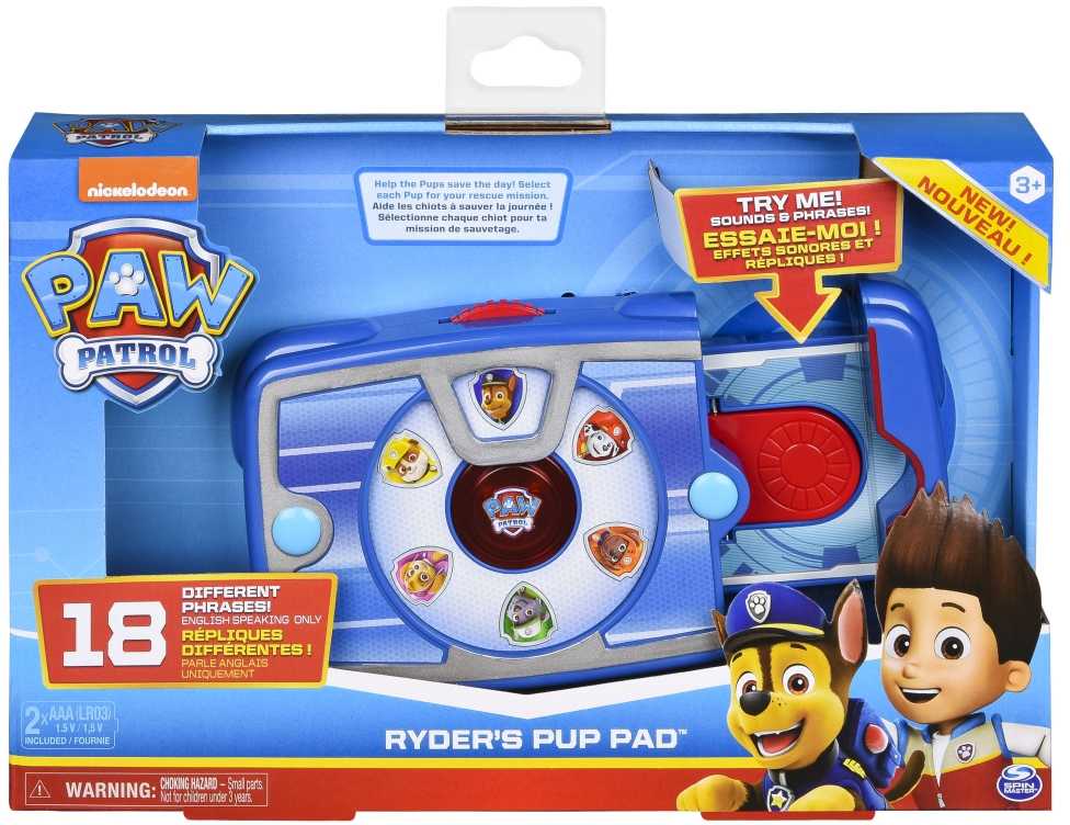 Psi Patrol Interaktyvus Planšetė Rydera Z Dźwiękami Ryder Pad Spin Master