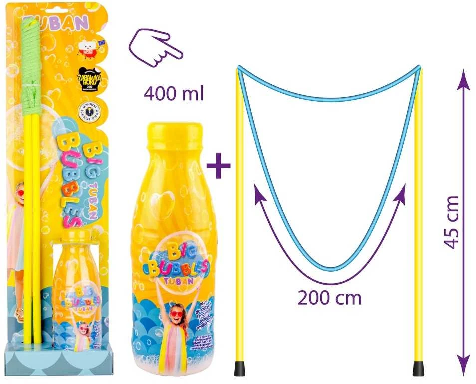 Tuban Milžiniška burbulų lazda (50 cm) + Muilo burbulų skystis 400 ml