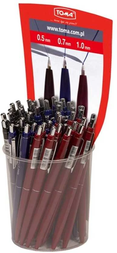 Toma Długopis automatinis mix (30szt) TOMA