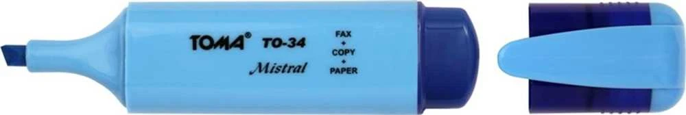 Toma zakreślacz textmarker toma mistral mėlyna (TO-334NIEB)