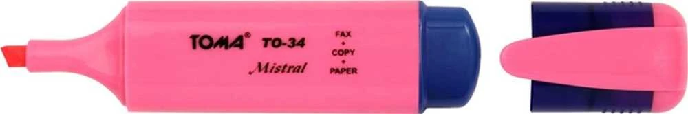 Toma Highlighter Mistral rožinė (10 vnt) TOMA
