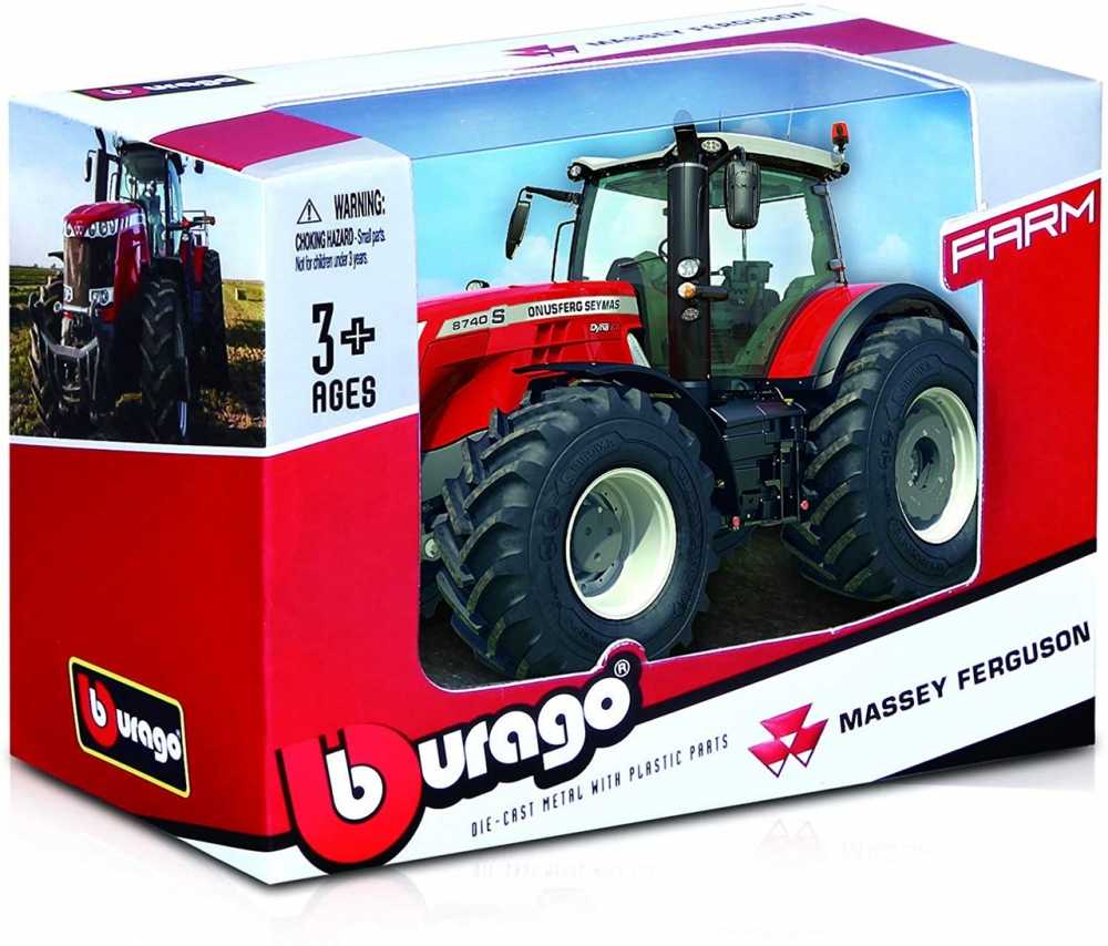 Bburago BBU Traktor MasseyFerguson 8740S raudonas 10cm 31613
