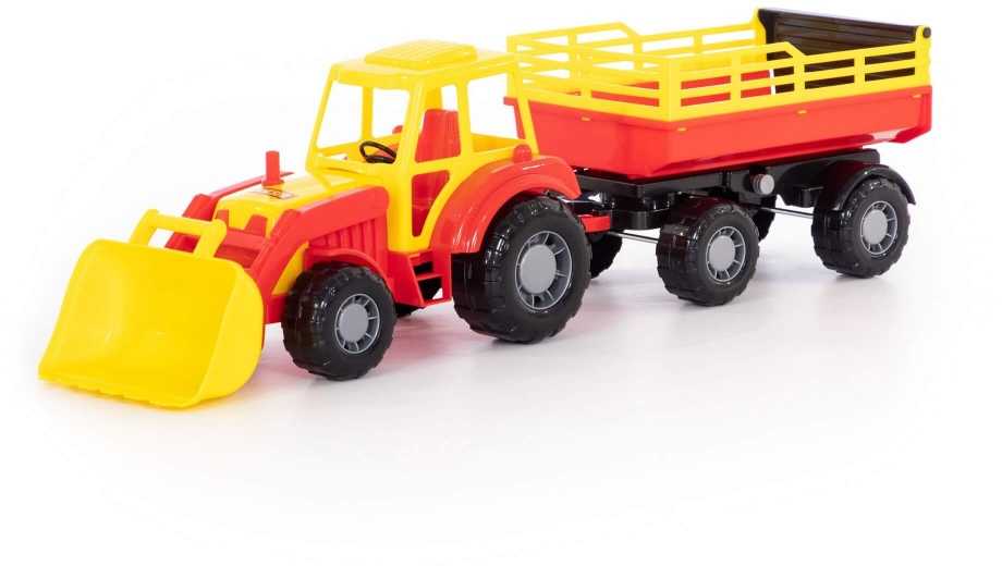 Wader Altaj transporto priemonė, traktorius su priekaba Nr.2 ir kaušu