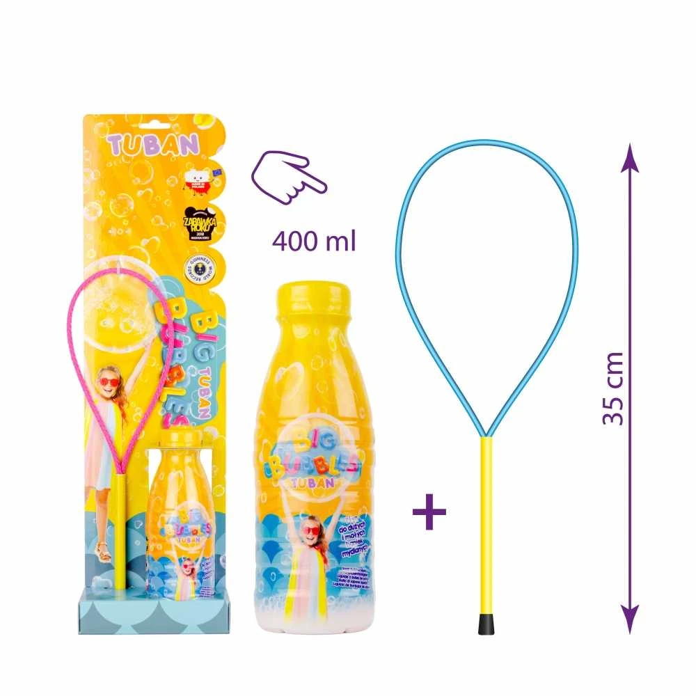 Tuban Muilo burbulų žiedas + Muilo burbulų skystis 400 ml