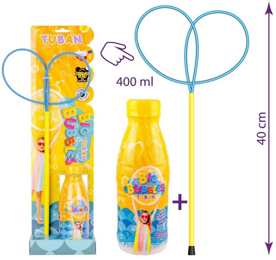 Tuban Muilo burbulų žiedas "Drugelis Pro" + Muilo burbulų skystis 400 ml