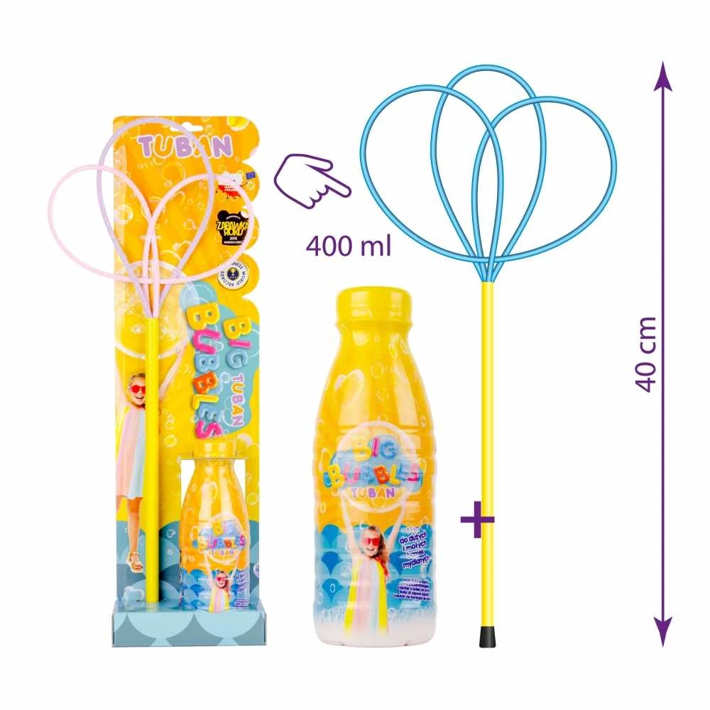 Tuban Muilo burbulų žiedas "Drugelis Multi" + Muilo burbulų skystis 400 ml