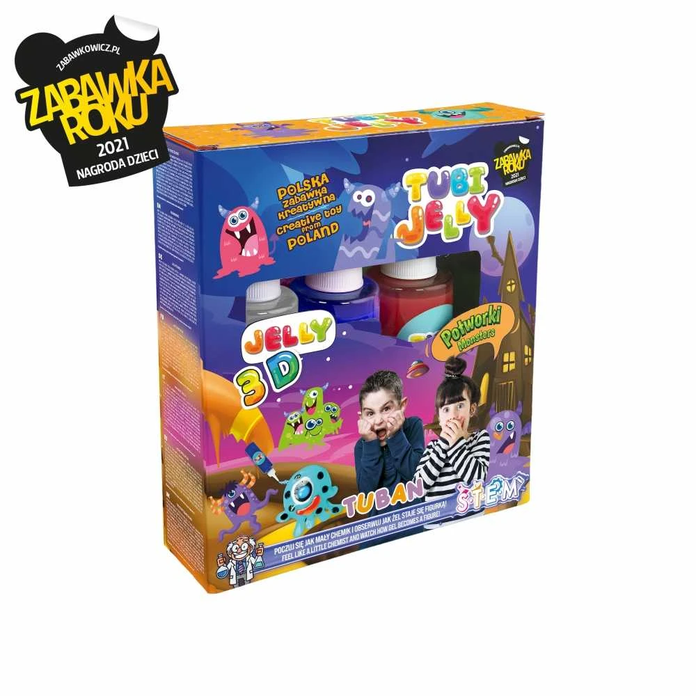 Tuban 3 spalvų Tubi Jelly rinkinys - Monstrai ( TU3318 )