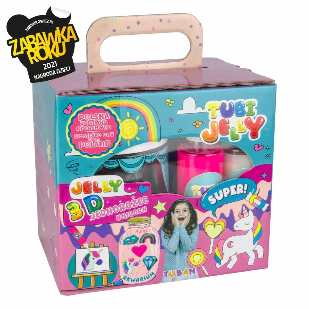 Tuban 6 spalvų Tubi Jelly rinkinys su nedideliu akvariumu - Vienaragis ( TU3328 )