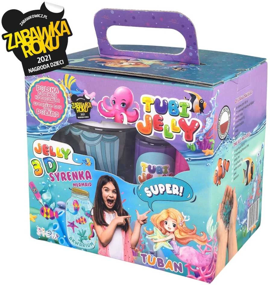 Tuban 6 spalvų Tubi Jelly rinkinys su nedideliu akvariumu - Undinė ( TU3330 )