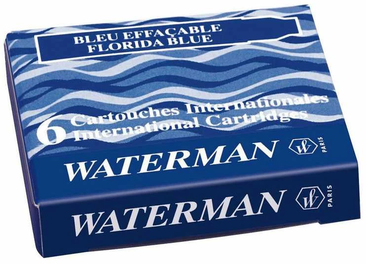 Rašalo kapsulės Waterman International Mėlyna - S0110950