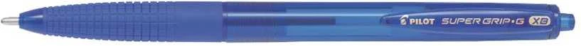 Pilot Super Grip G XB mėlynas tušinukas stambiu planu