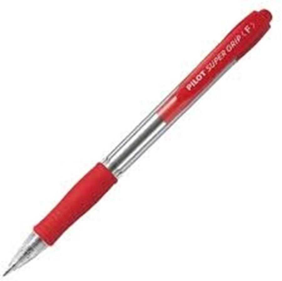 Pilot Pen Rašiklis Pilot Super Grip, raudonas, 0.7mm