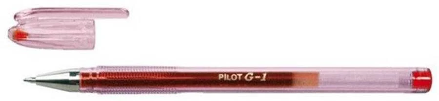 Pilot G-1 raudonas gelinis rašiklis su dangteliu