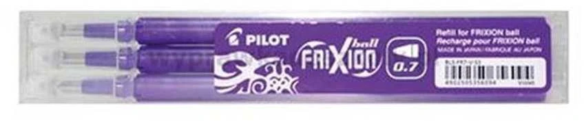 Pilot Pen Pilot REFILL FOR Erasable PEN FRIXION Violetinis PACK OF 3 (BLS FR7 V)