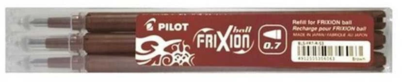 Pilot Frixion 0.7 šerdys, rudos