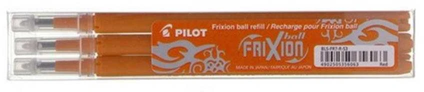 Oranžinės Pilot Frixion šerdys, 3 vnt.