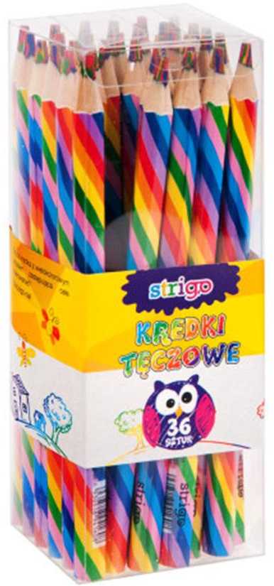 Strigo Rainbow spalvoti pieštukai (36 vnt) STRIGO