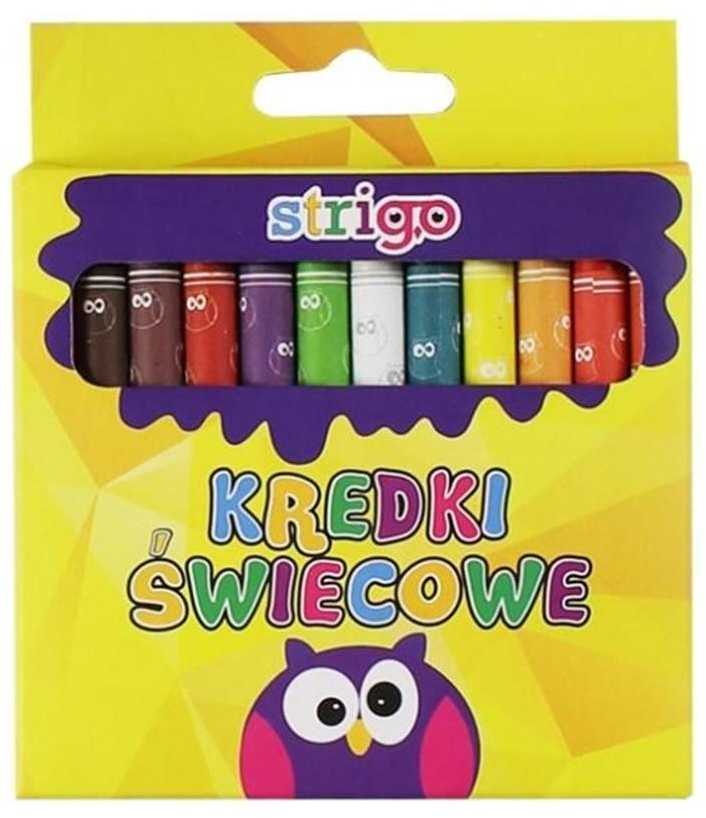 Žvakių pieštukai 24 spalvų Strigo