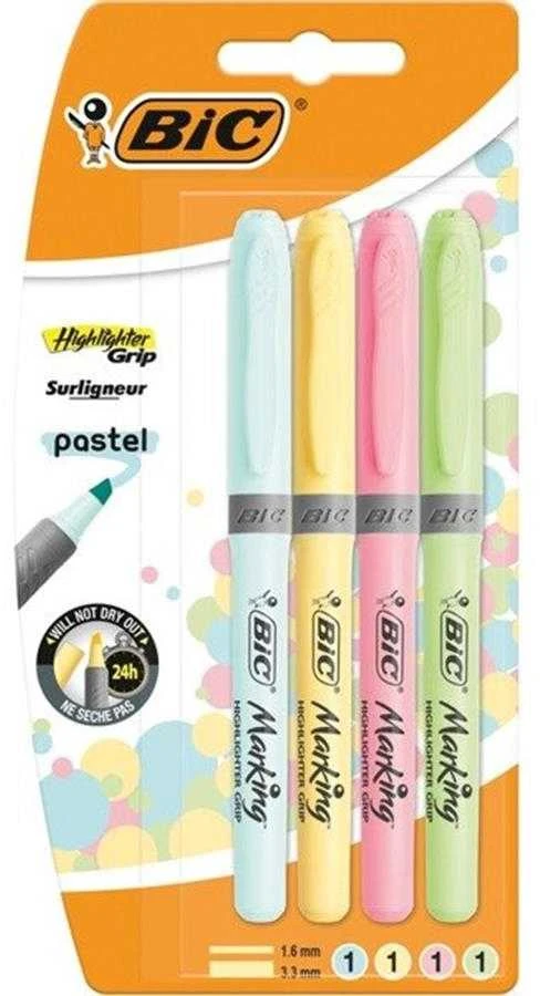 Teksto žymeklis Bic Pastel 964859, 4 vnt.