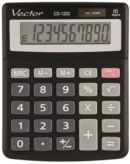 Men's Vector Vektorių skaičiuotuvas (KAV CD-1202 BLK)