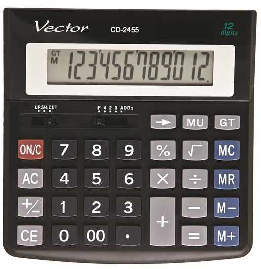 Skaičiuoklė Casio VECTOR KAV CD-2455