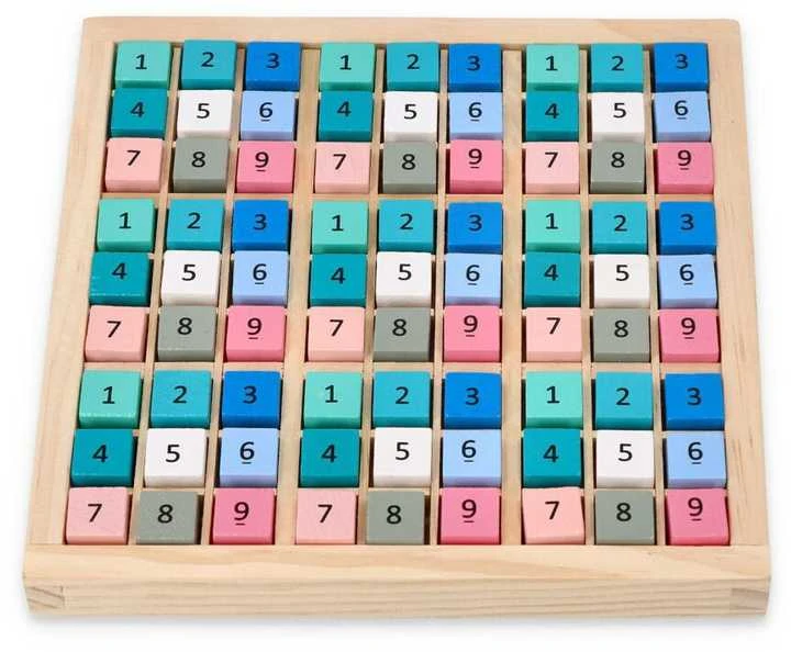 Adam Toys Spalvinga loginė Sudoku dėlionė vaikams nuo 6 metų, lavina mąstymą ir matematiką, daugiaspalvė