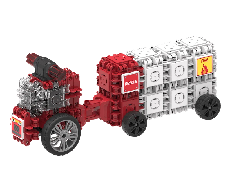 Clics žaislai Clics Blocks CLICFORMERS 70el Fire Department (802003)