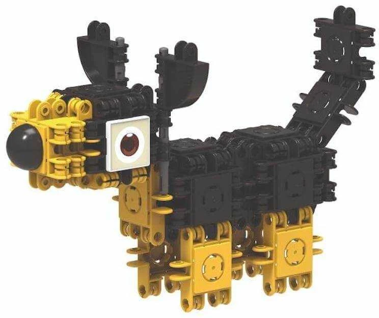 Clicformers Klocki Clics žaislai Clics Klocki CLICFORMERS Juodas ir geltonieji draugai 74el (806003)