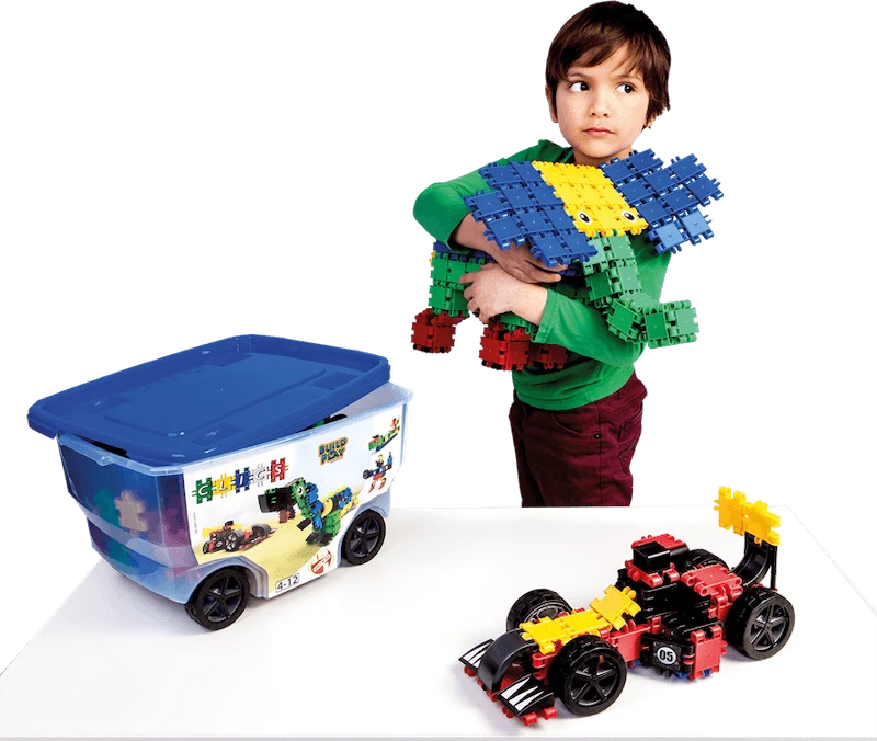 Clics toys Konstruktorius - CLICS CB411 Rollerbox 15in1 377 Multicolour dalių
