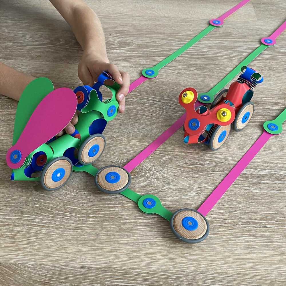 Clixo 3d magnetiniai konstravimo kaladėlės, 72 vnt.