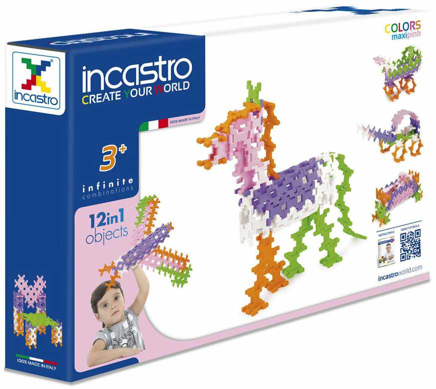 Incastro rinkinys Maxi Rožinė , 100 vnt. (IN022)