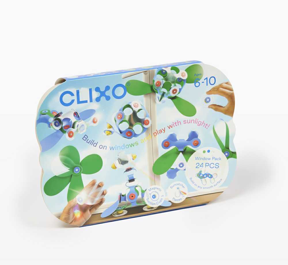 Lankstūs spragtelėjimo blokeliai, išradingas 3D Clixo Prism žaislas
