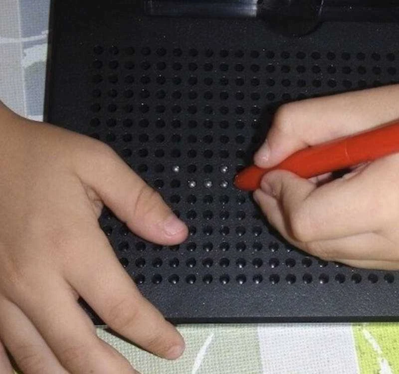 Magnetinis pieštukas magnetinėms MagPad lentoms, ergonomiškas, vaikams nuo 3 metų, mėlynas