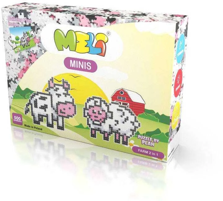 Konstruktorius Meli Minis Farm 2in1 500 el.