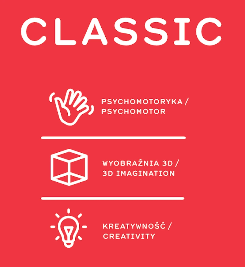 Kaladėlės Classic, 210 vnt.