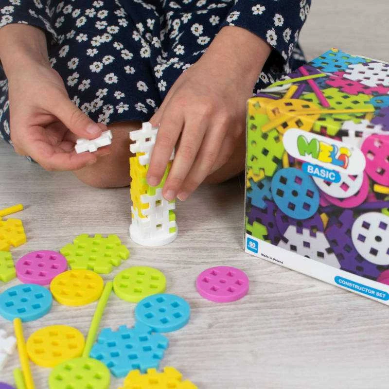 Konstruktorius Meli Basic Rožinė 60 el.