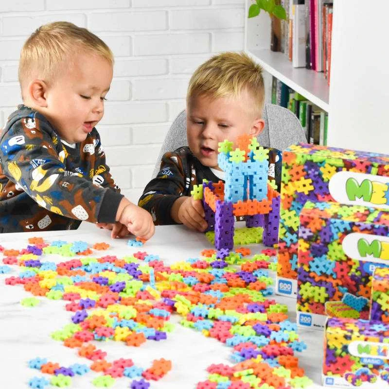 Meli Basic konstrukciniai kaladėlių rinkinys 1000 vnt. vaikams nuo 3 metų, nešiojamas dėklas