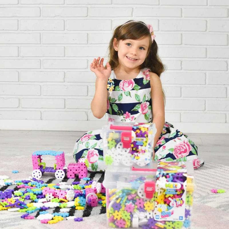 Kelioninis rinkinys Meli Basic Pink 500 el.