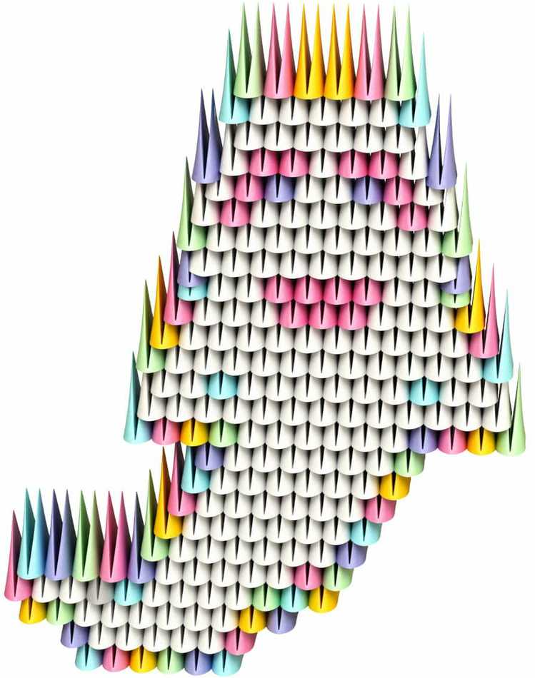 Meli GAMI Rožinis Blocks 1000 VNT