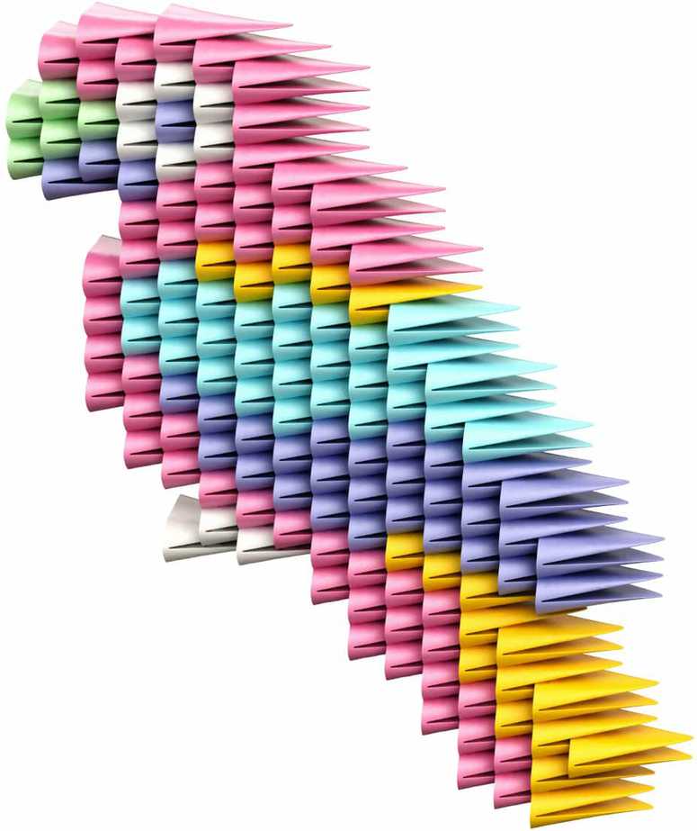 Meli GAMI Rožinis Blocks 1000 VNT