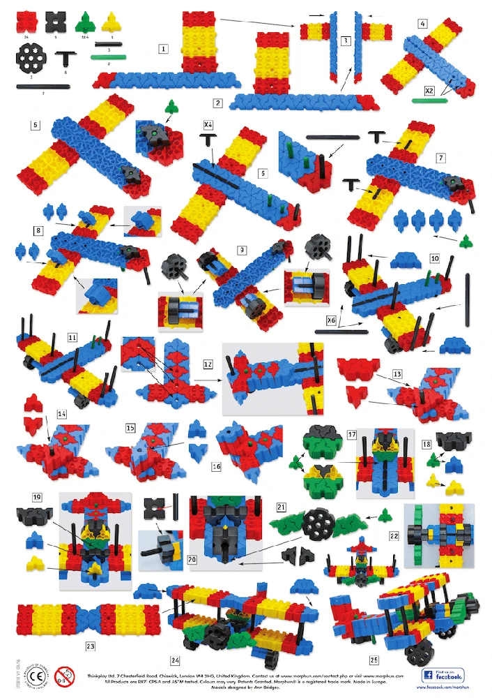 Konstruktorius Morphun 10 Transporto priemonių 251 el.