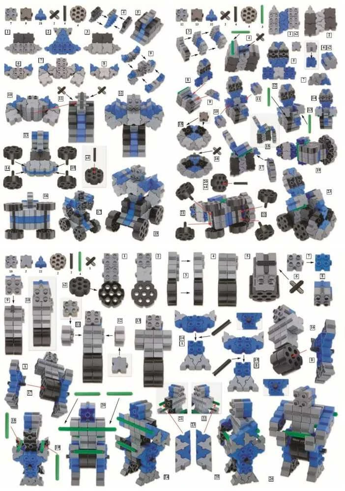 Konstruktorius Morphun 7 Robots 80 el.