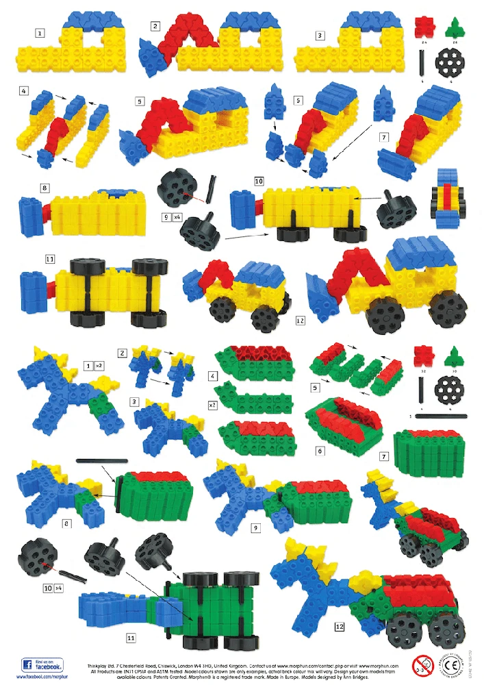 Konstruktorius Morphun Junior 1000 el.