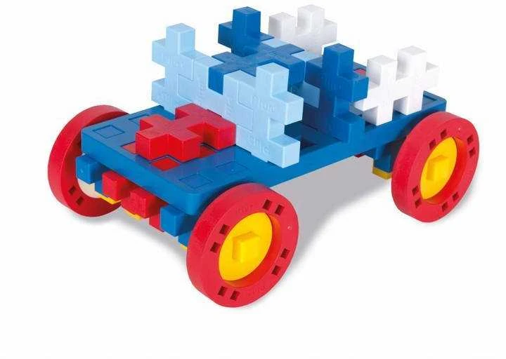 Plus Plus konstruktorius DIDELĖS detalės Statyk ir važiuok 200