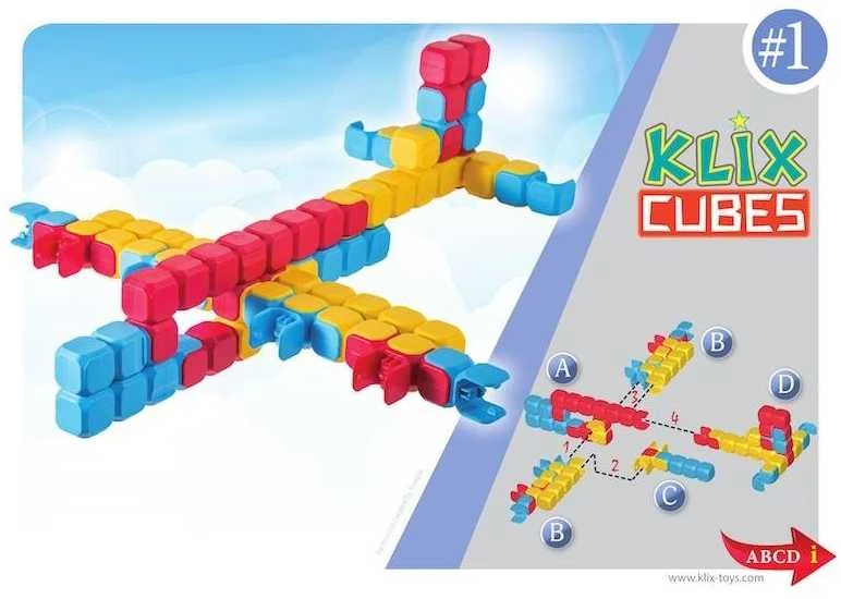 Konstruktorius Popular Playthings Klix Cubes 300 el.